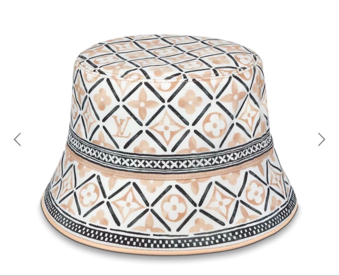 LOUIS VUITTON モノグラム リバーシブル バケットハット ベージュ