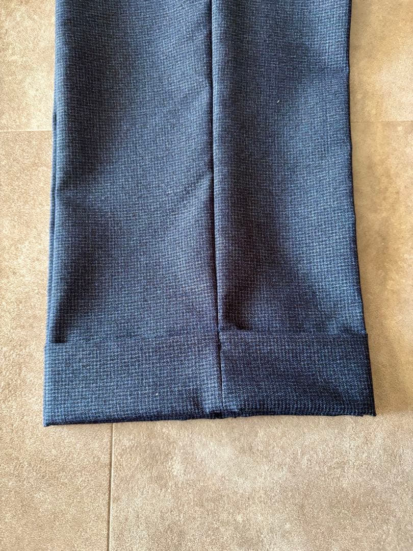 【美品】ピーティートリノ ウールスラックス48 ネイビーブルー