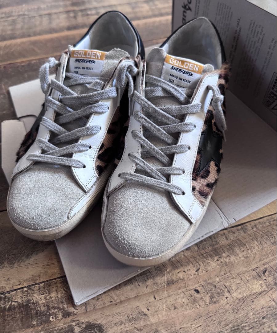 【GOLDEN 】 SUPER-STAR LEOPARD スニーカー