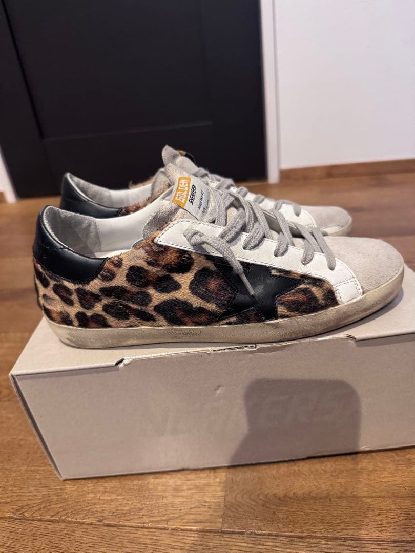 【GOLDEN 】 SUPER-STAR LEOPARD スニーカー