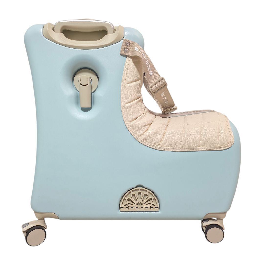NORICCO こどもが乗れるキッズキャリー プレミアムシート パステルブルー