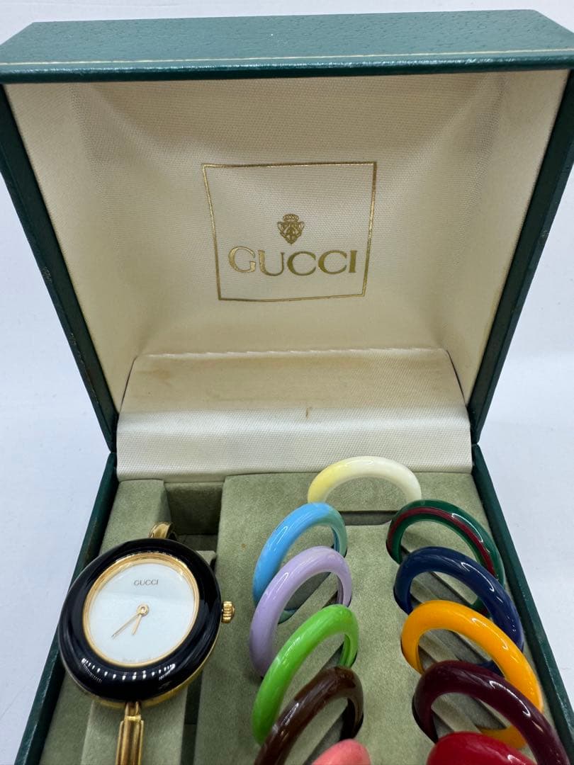 希少品　GUCCI グッチ 腕時計 11/12.2 チェンジベゼル 替えベゼル付