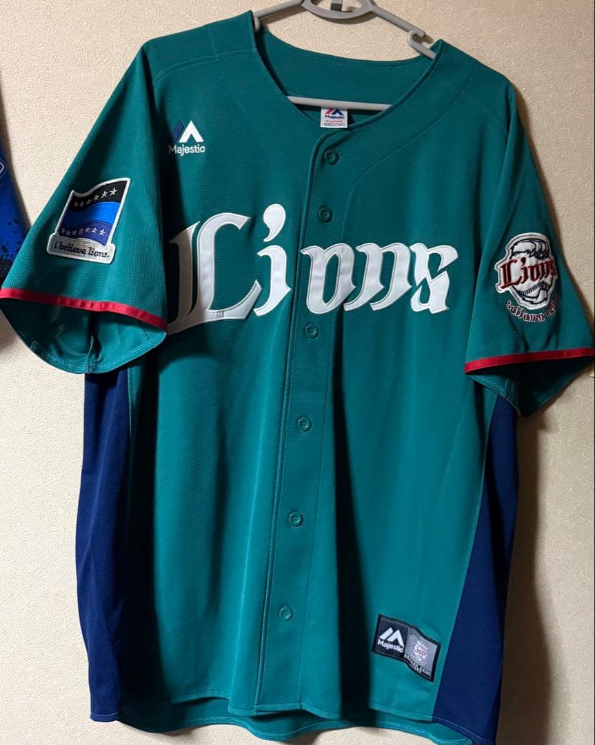 埼玉西武ライオンズレプリカユニフォーム　エメラルドユニXL 中村剛也