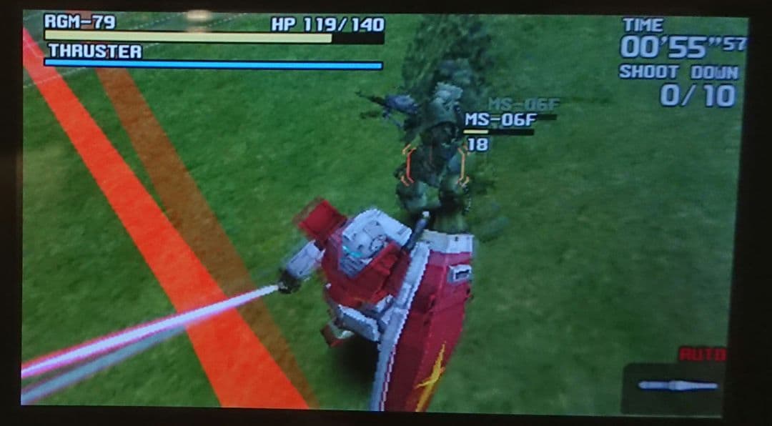 ドコモ docomo P-04B オレンジ ガラケー ゲーム ガンダム 携帯