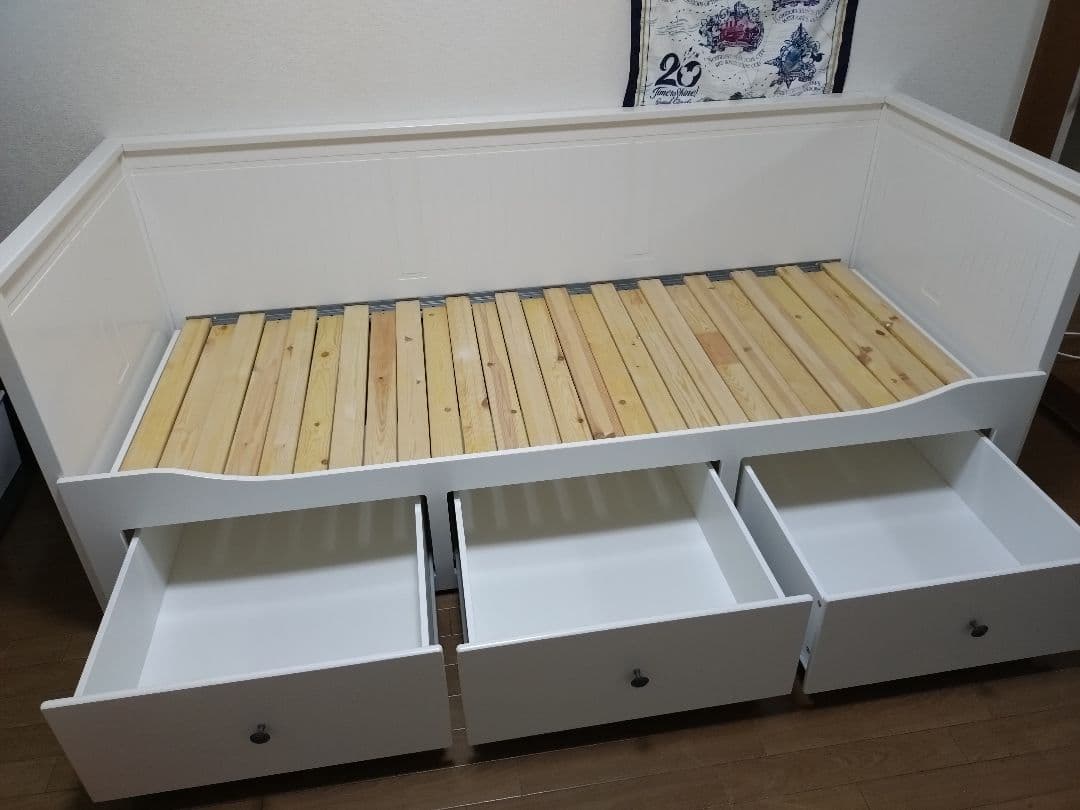 【引渡し限定】IKEA HEMNES デイベッド ホワイト フレームのみ