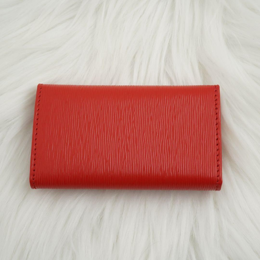 新品未使用品　箱付き　PRADA プラダ　キーケース　サフィアーノレザー　赤