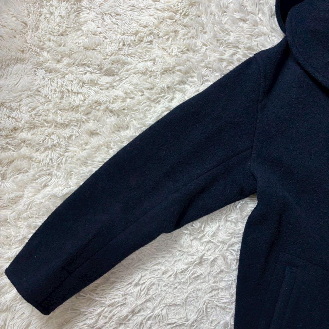 希少2XL　ダントン　ウールモッサコート　ロング丈　44　くるみボタン