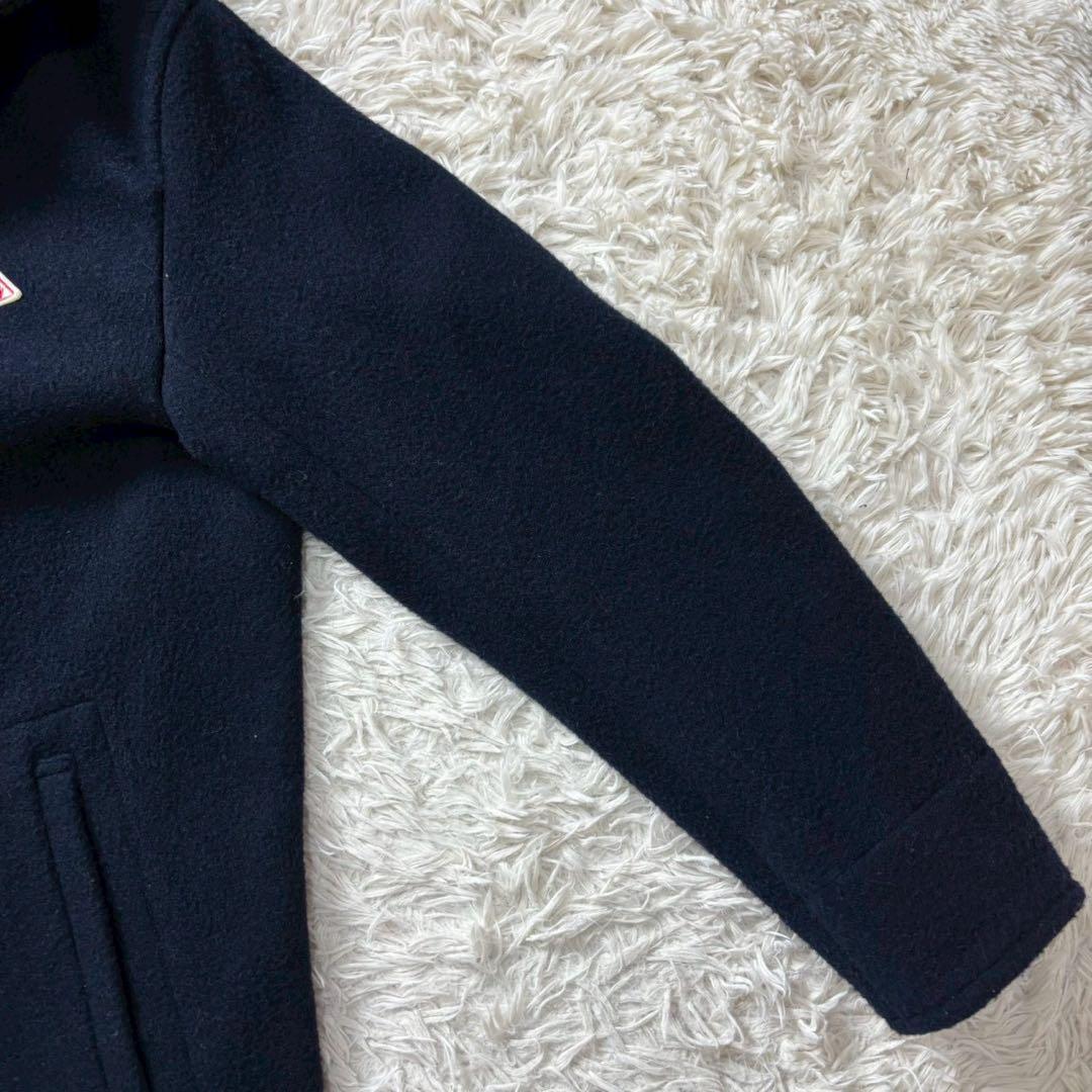 希少2XL　ダントン　ウールモッサコート　ロング丈　44　くるみボタン