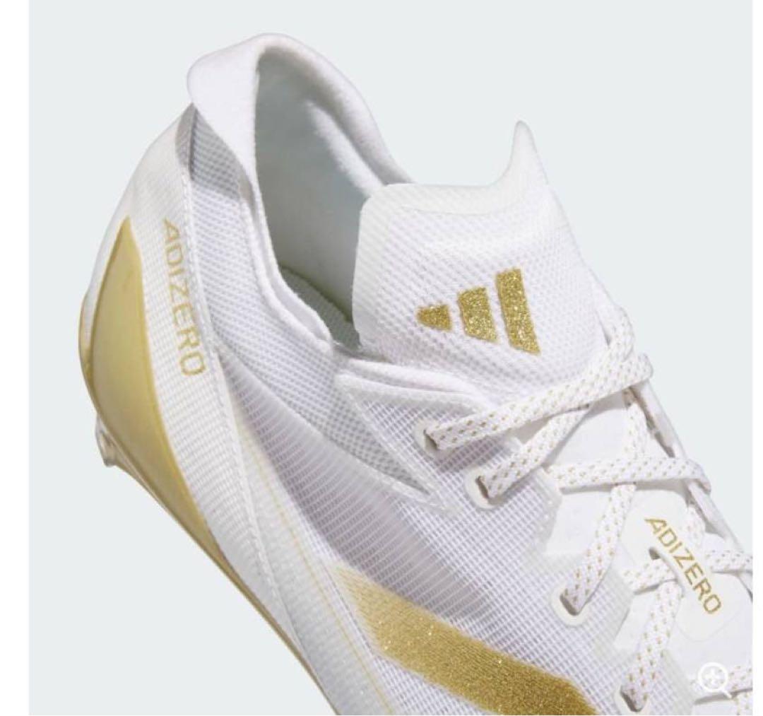adidas ADIZERO スパイク ホワイト/ゴールド