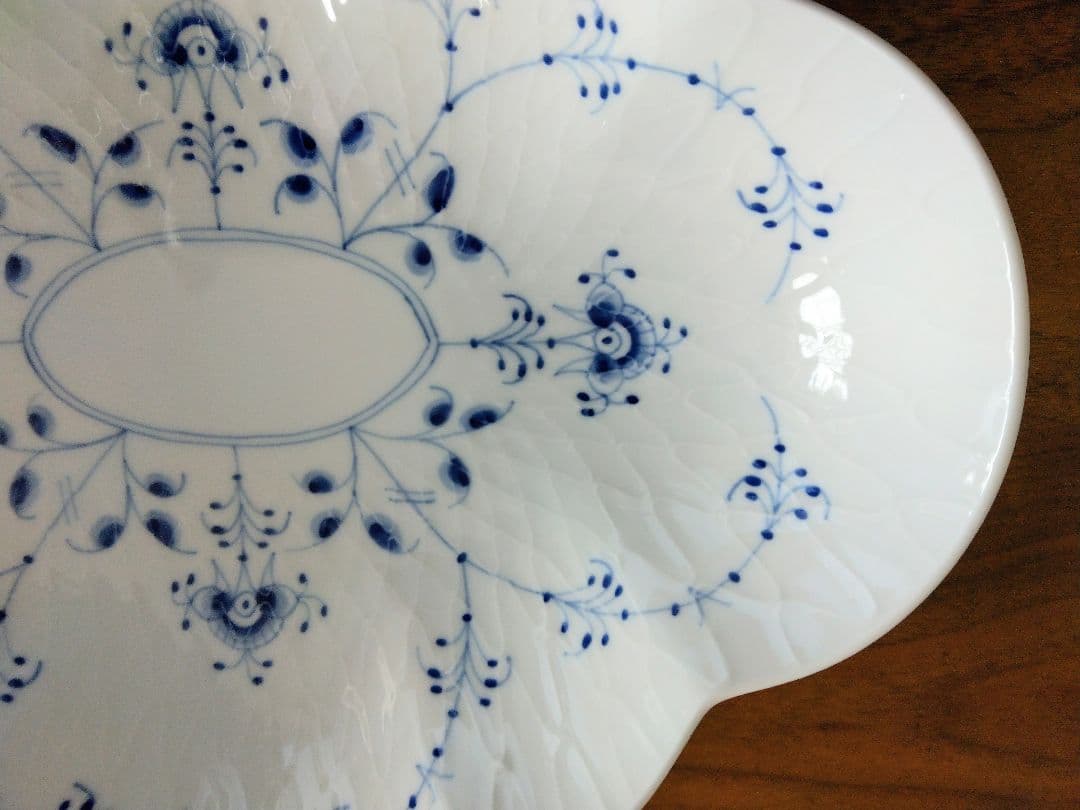 値下げ！ロイヤルコペンハーゲン ブルーパルメッテ アニバーサリー フラワーボウル