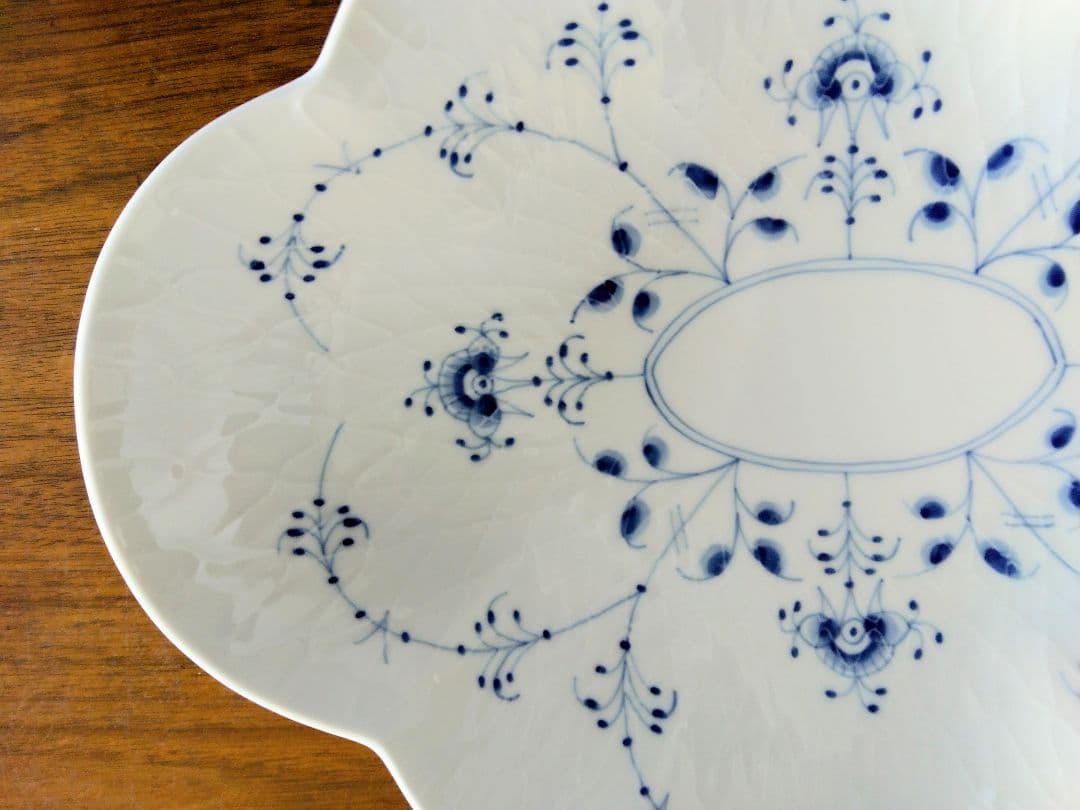 値下げ！ロイヤルコペンハーゲン ブルーパルメッテ アニバーサリー フラワーボウル