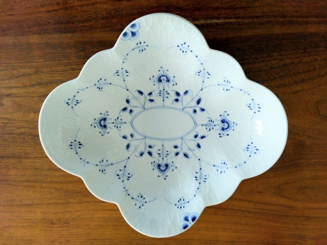 値下げ！ロイヤルコペンハーゲン ブルーパルメッテ アニバーサリー フラワーボウル