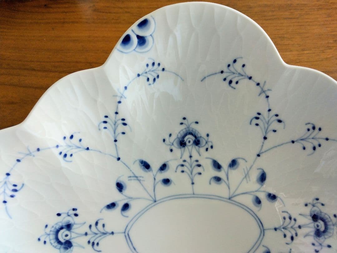 値下げ！ロイヤルコペンハーゲン ブルーパルメッテ アニバーサリー フラワーボウル