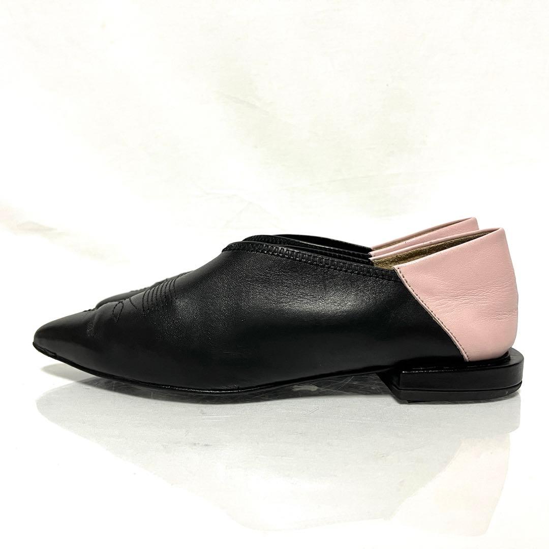 ★TOGA PULLAレザーフラットシューズ★36(23〜23.5cm)★