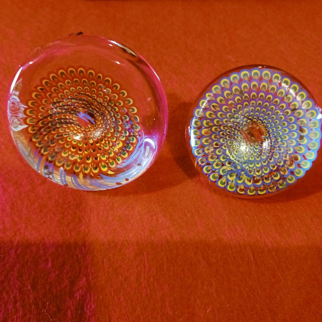 ガラス製 雛人形 ひな祭り ベネチアンガラスペーパーウェイト