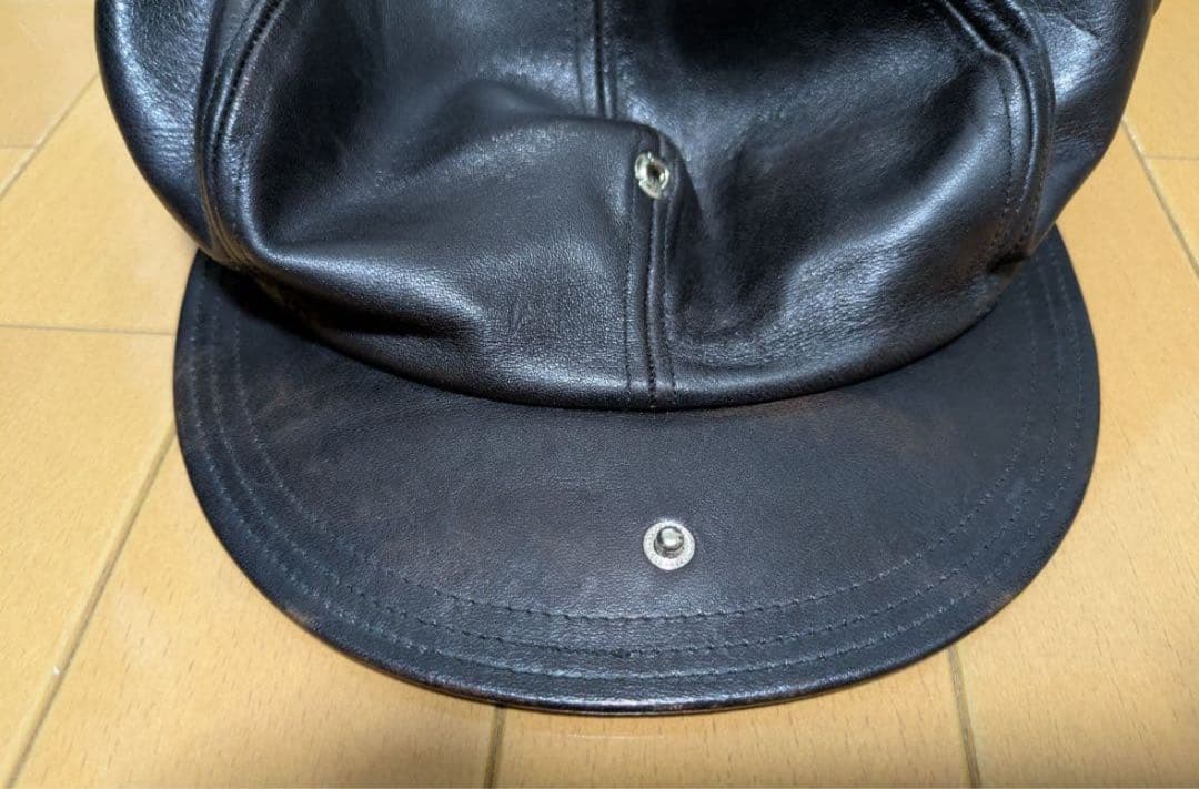 SOLARIS&Co ソラリス　黒 レザー キャスケット