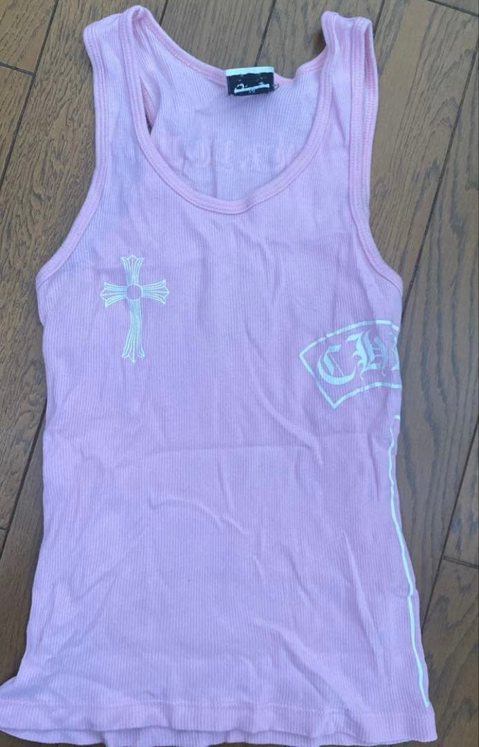 レア 正規 クロムハーツ 正規品　ピンク ビンテージ タンクトップ