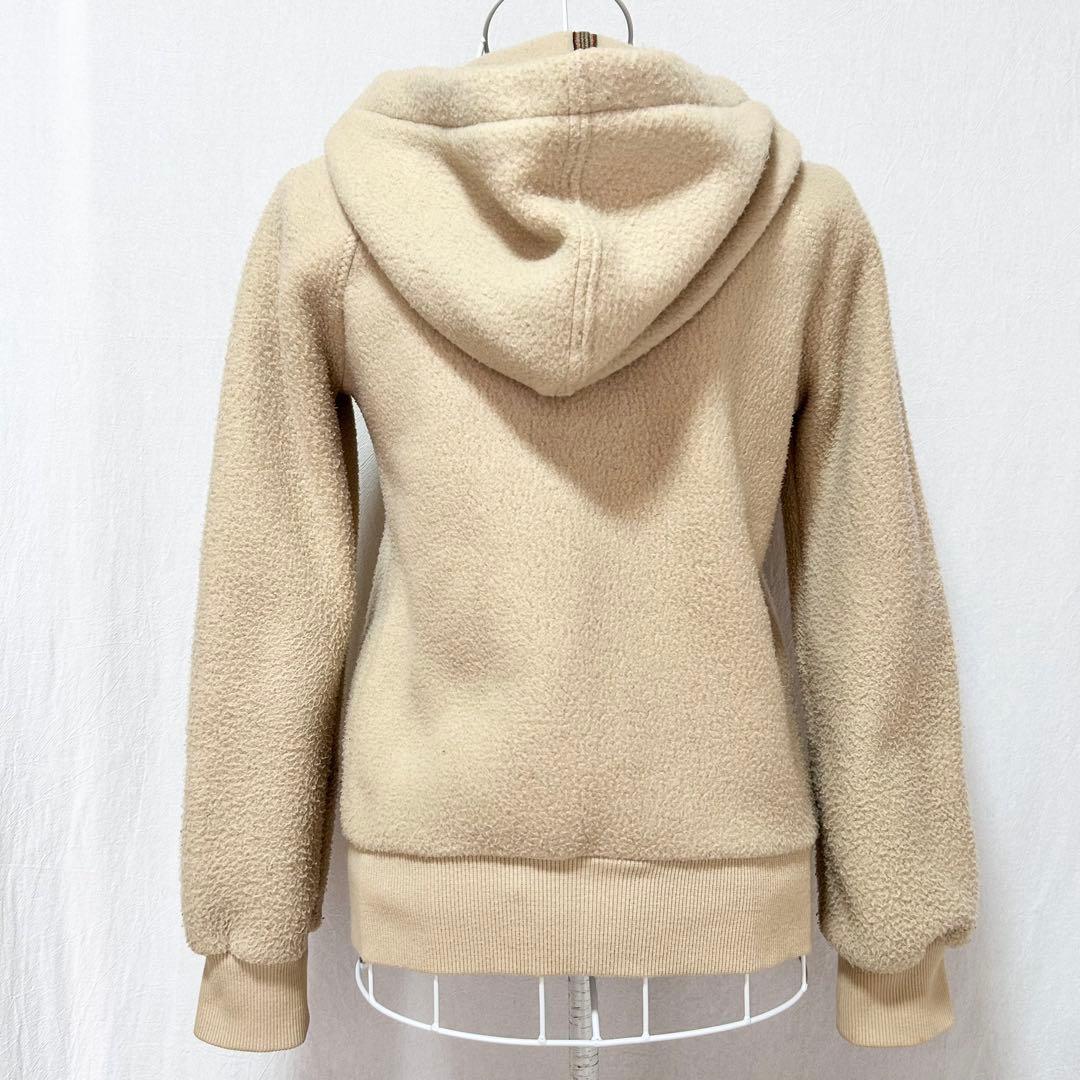 美品 バーバリー ブルーレーベル パーカー ジップアップ ジャケット フード付き