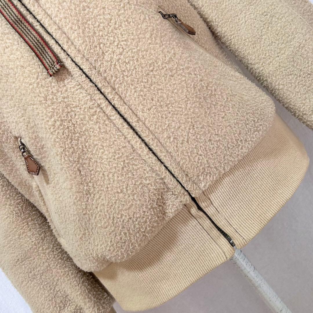 美品 バーバリー ブルーレーベル パーカー ジップアップ ジャケット フード付き