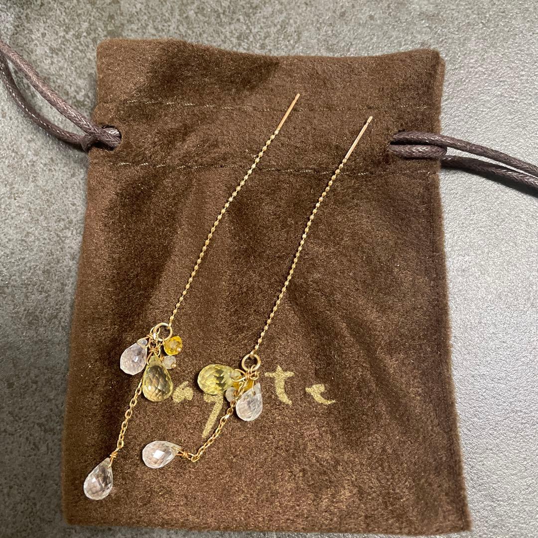 agete K10 アメリカンピアスチャーム