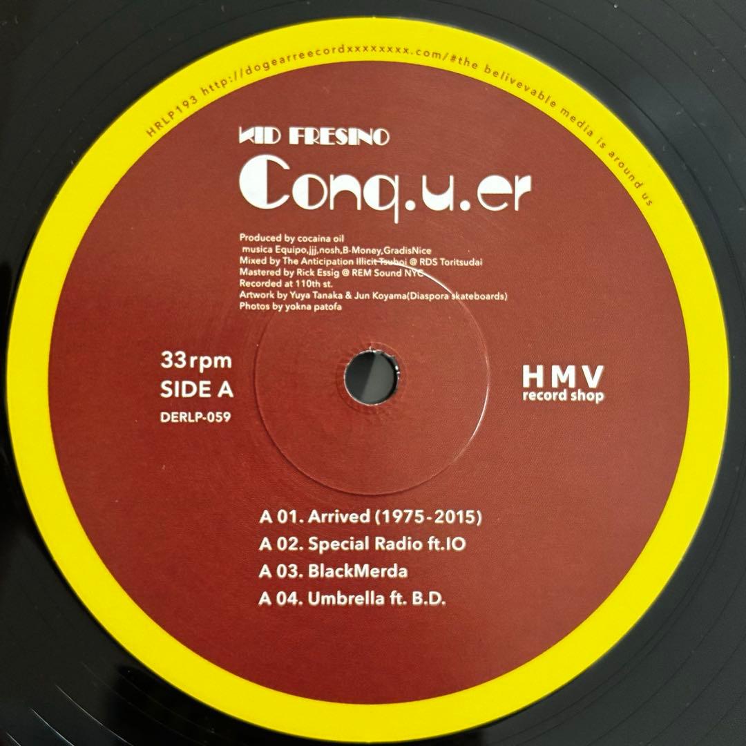 KID FRESINO Conq.u.er レコード　flashbacks 美品