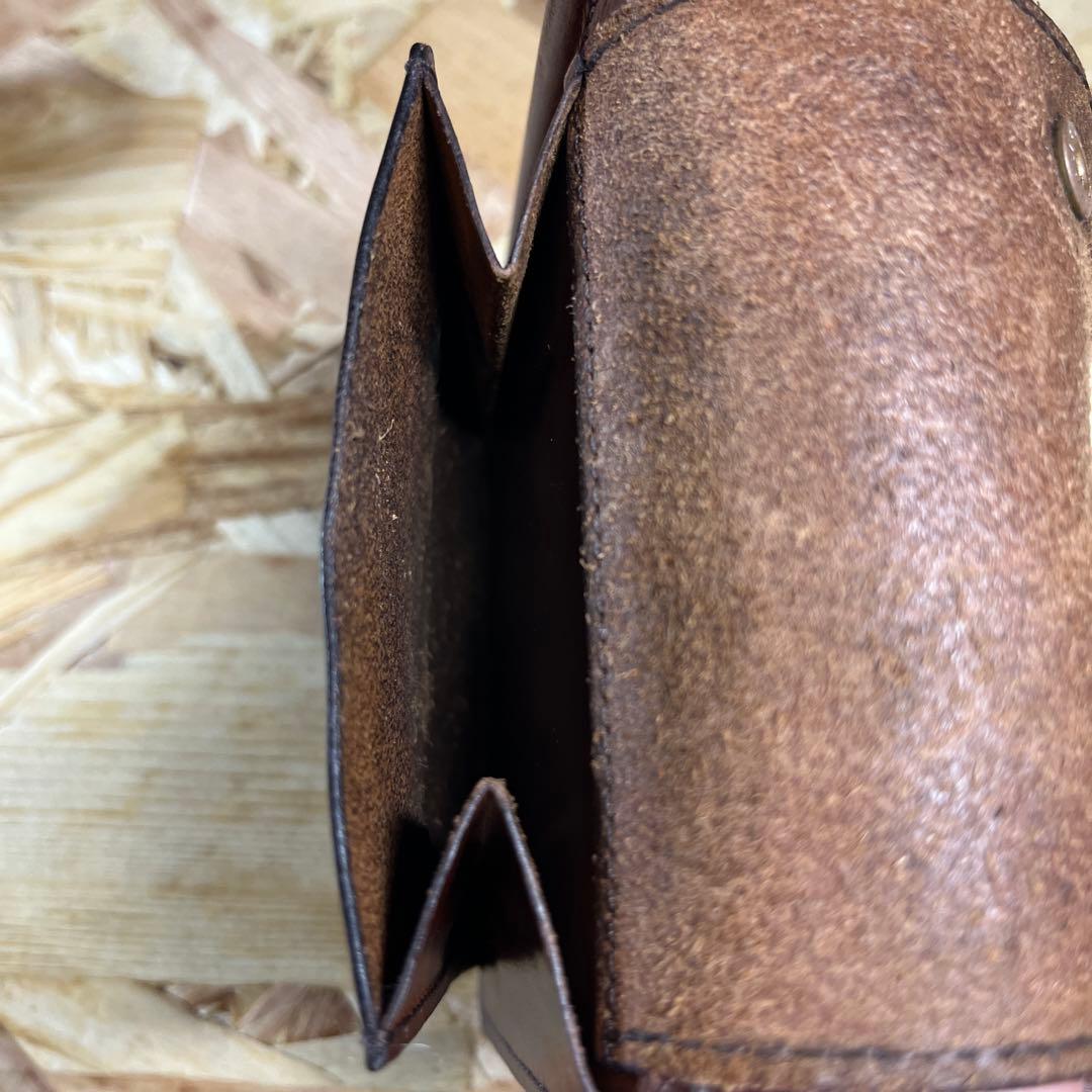 1*u様 slow スロー 二つ折り財布 マネークリップ ブラウン 本革 