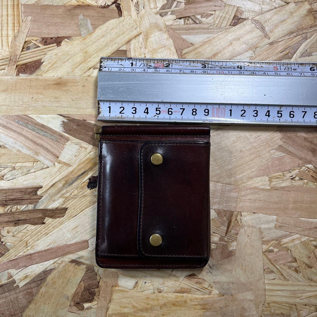 1*u様 slow スロー 二つ折り財布 マネークリップ ブラウン 本革 