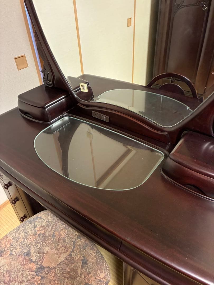 鏡台　ドレッサー　婚礼家具　嫁入り道具　昭和レトロ　鏡台1