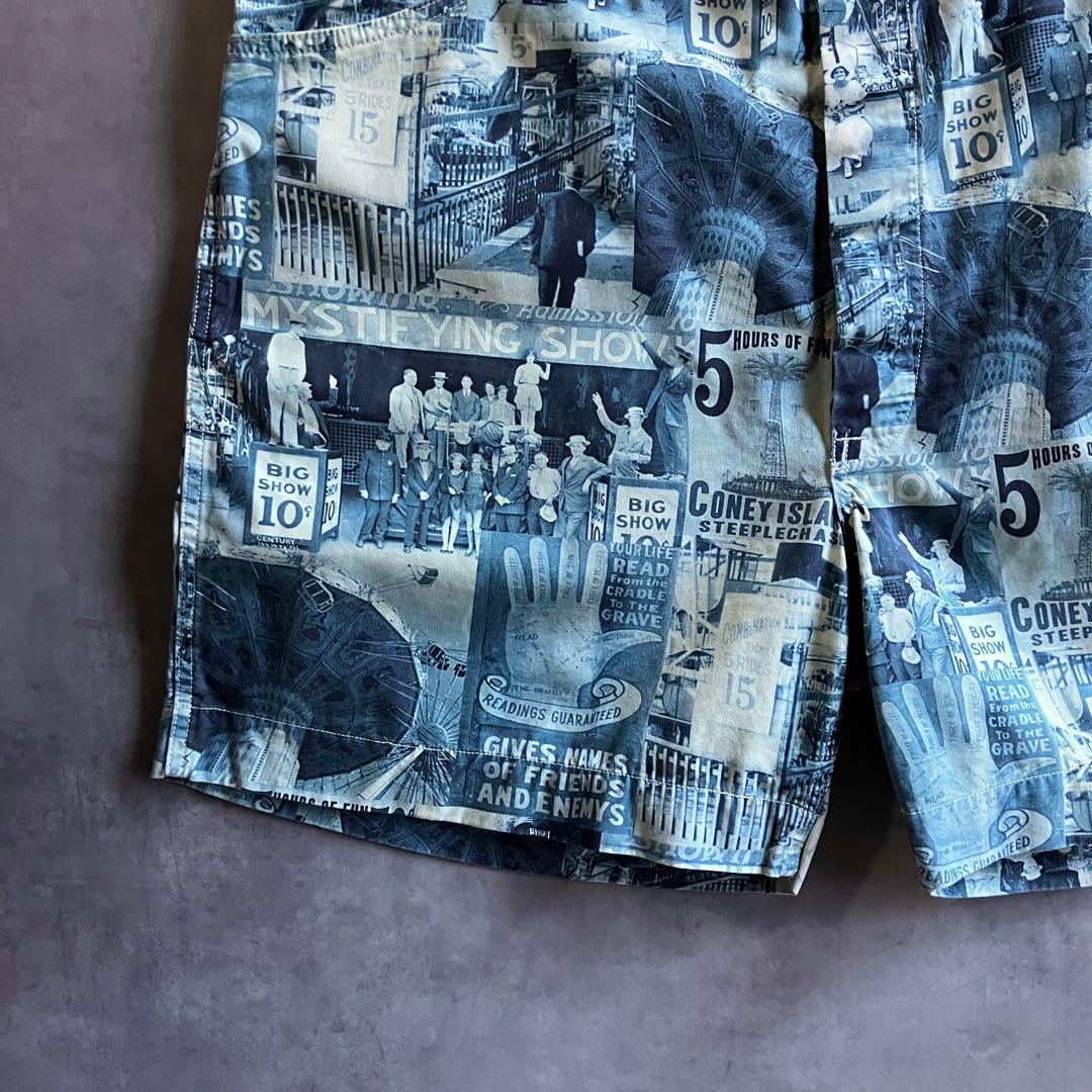 極美品 RRL 21ss フォト プリント ショーツ ハーフパンツ 40