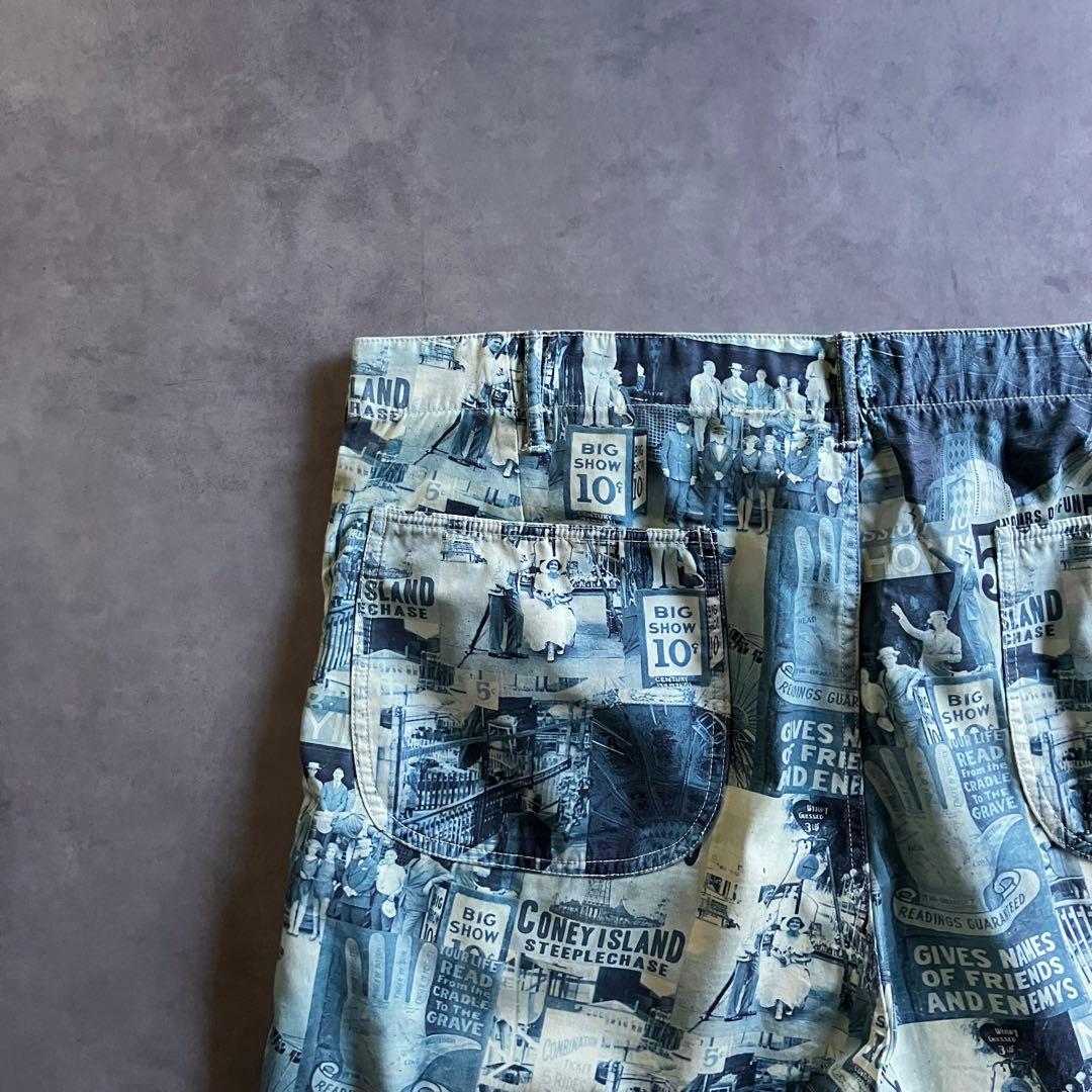 極美品 RRL 21ss フォト プリント ショーツ ハーフパンツ 40