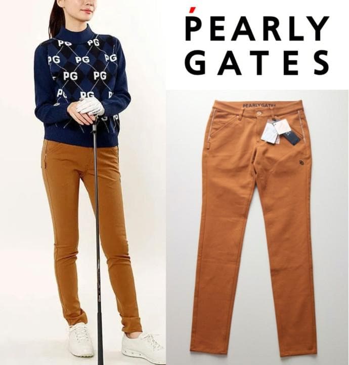 新品タグ付き【パーリーゲイツ】高ストレッチ性 ロングパンツ 2(L)