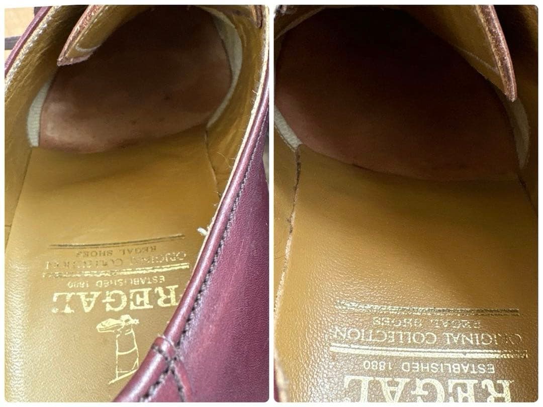 REGAL リーガル ストレートチップ ドレスシューズ （25㌢） バーガンディ