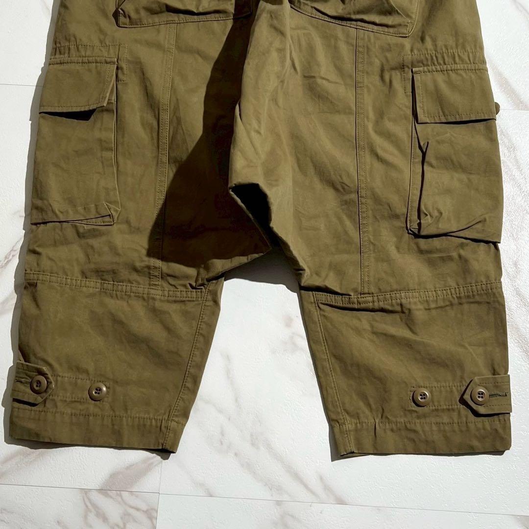 極美品 22SS◎ジュンヤワタナベマン カーゴサルエルパンツ グリーン系 M