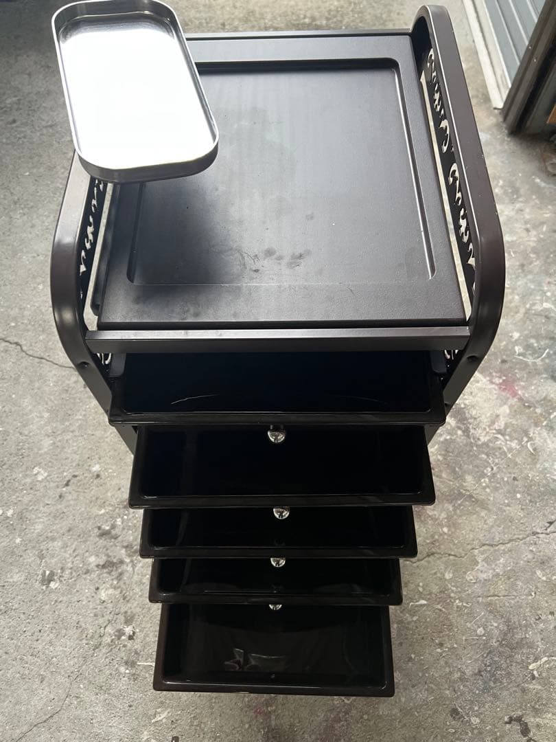 美品　アラベスクワゴン　ダークブラウン マツエク サロンワゴン