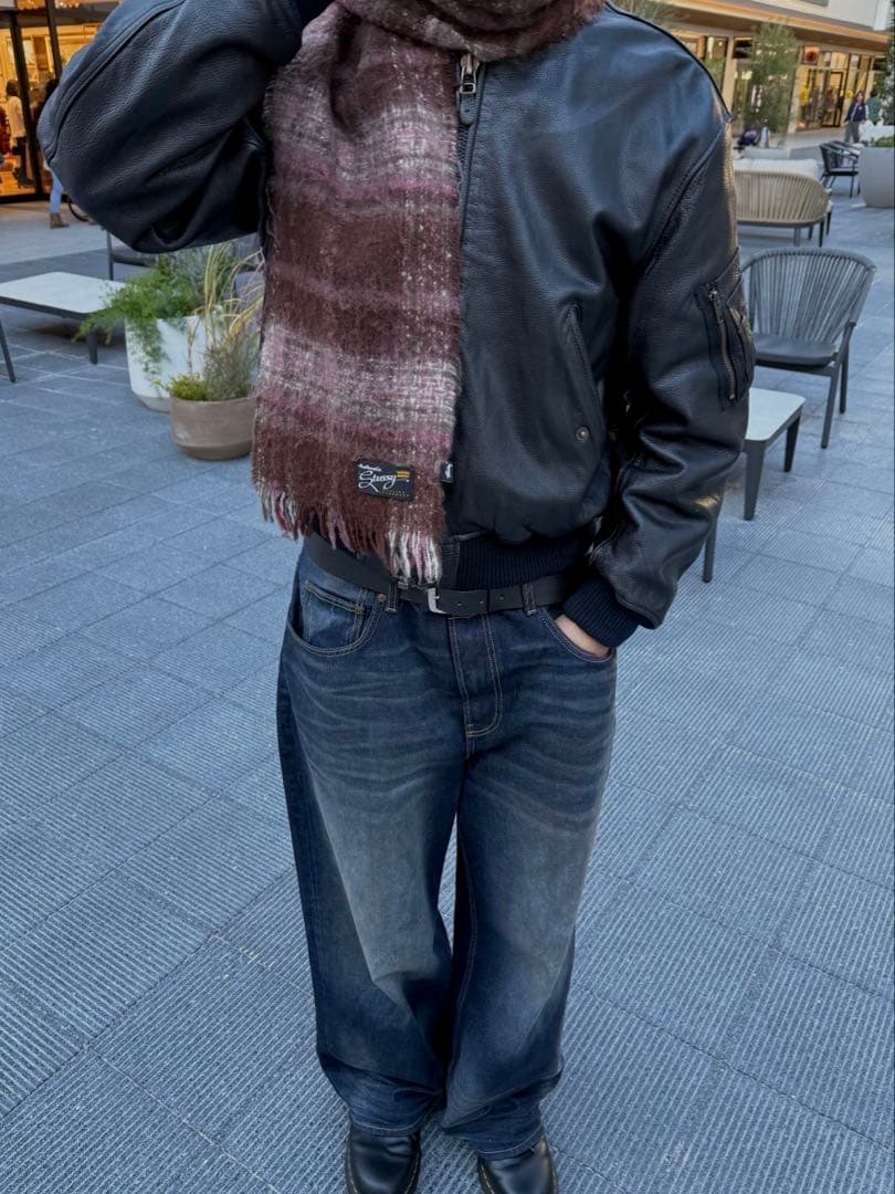 本革 レザー ボンバージャケット MA1