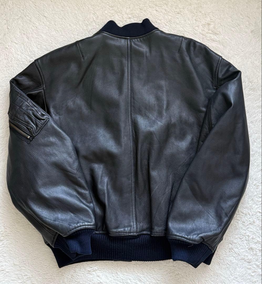 本革 レザー ボンバージャケット MA1