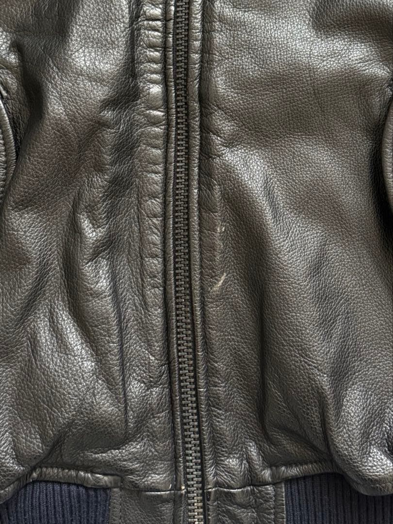 本革 レザー ボンバージャケット MA1