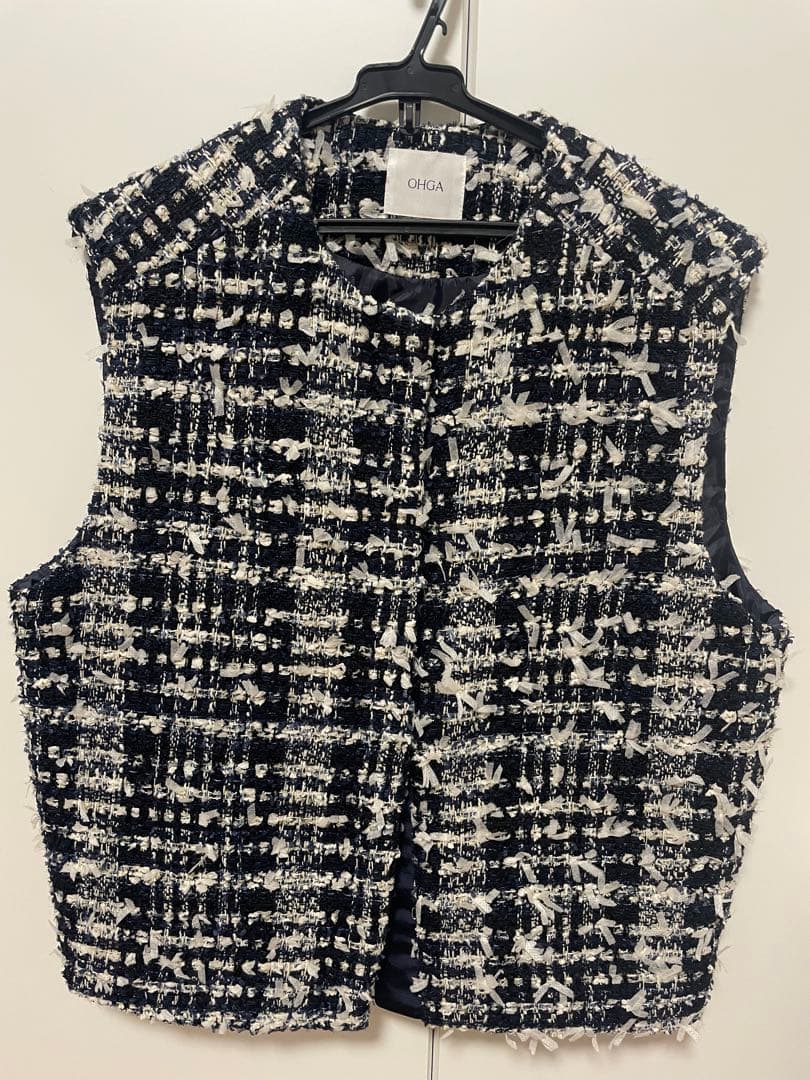 【2/3本日までの限定お値下げ】OHGA オーガ　TWEED VEST
