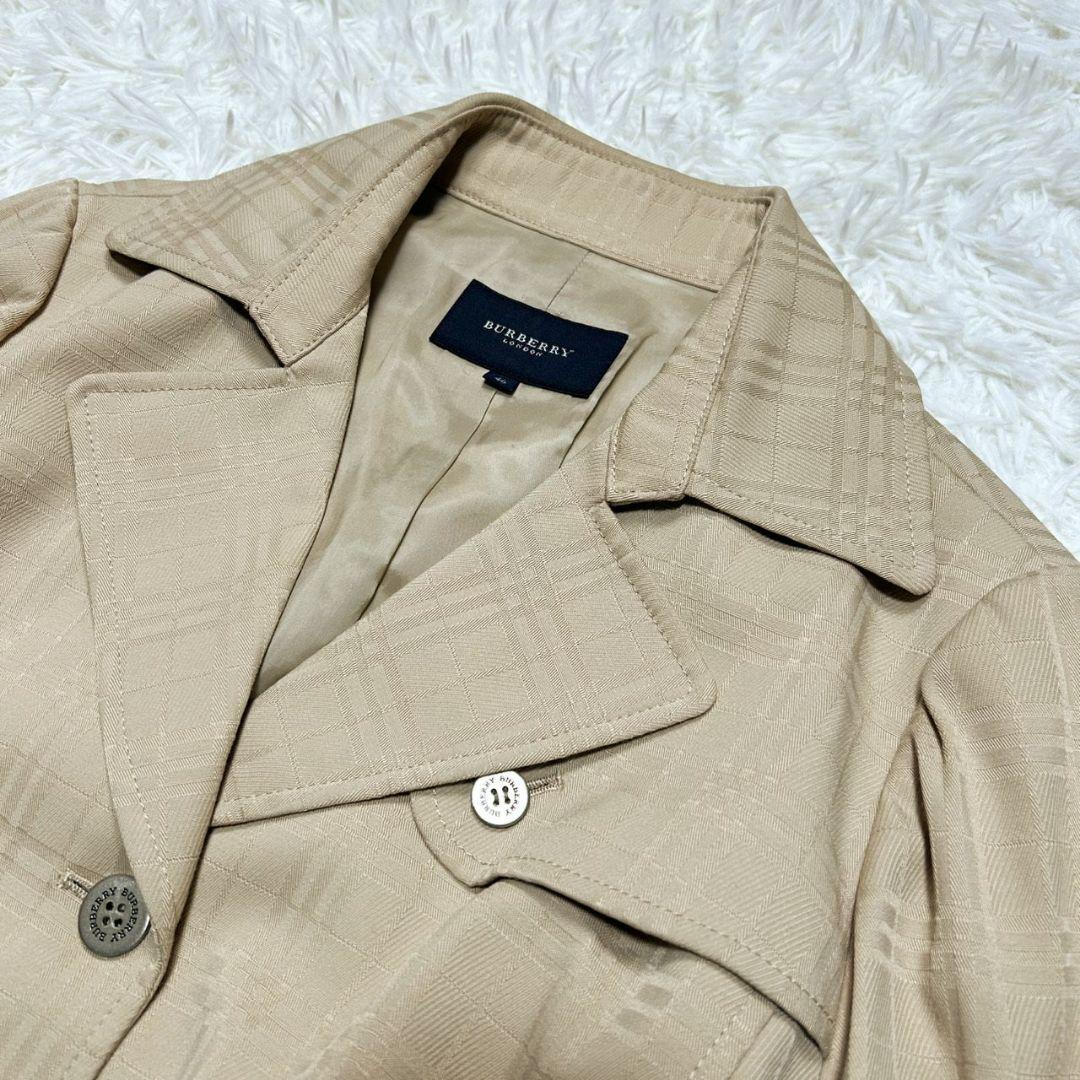 【美品】バーバリー ショートトレンチコート ノバチェック ベージュ ゆったり