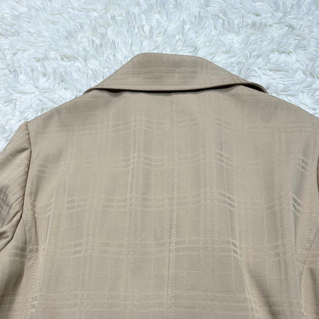 【美品】バーバリー ショートトレンチコート ノバチェック ベージュ ゆったり