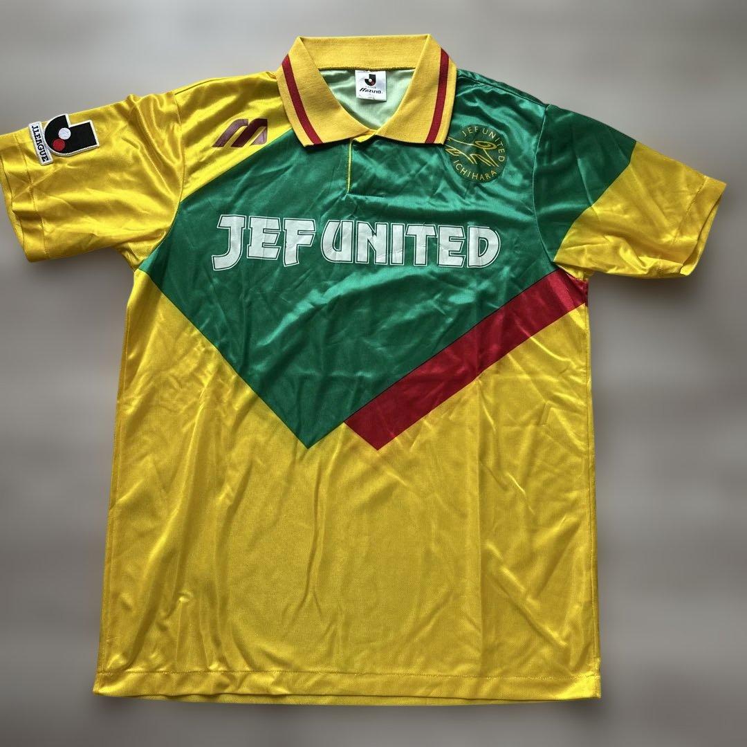 MIZUNO Jリーグ ジェフ千葉 レプリカ ユニフォーム L 日本製 レトロ