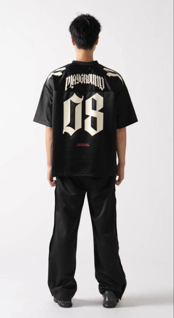 アメリカンフットボールシャツ 08 黒