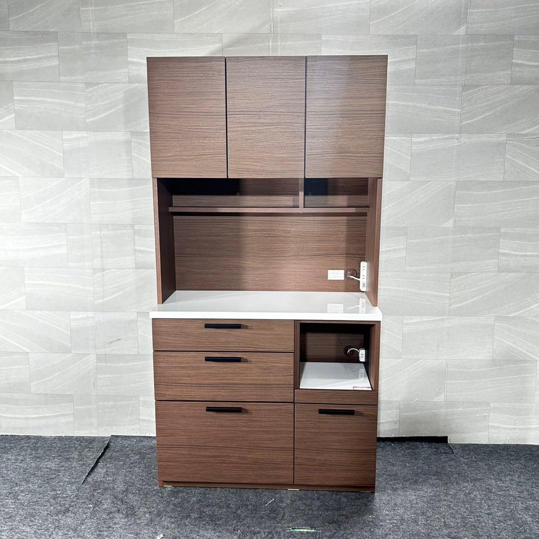 ニトリ キッチンボード 食器棚 SORREL 100KB 家具 d4981