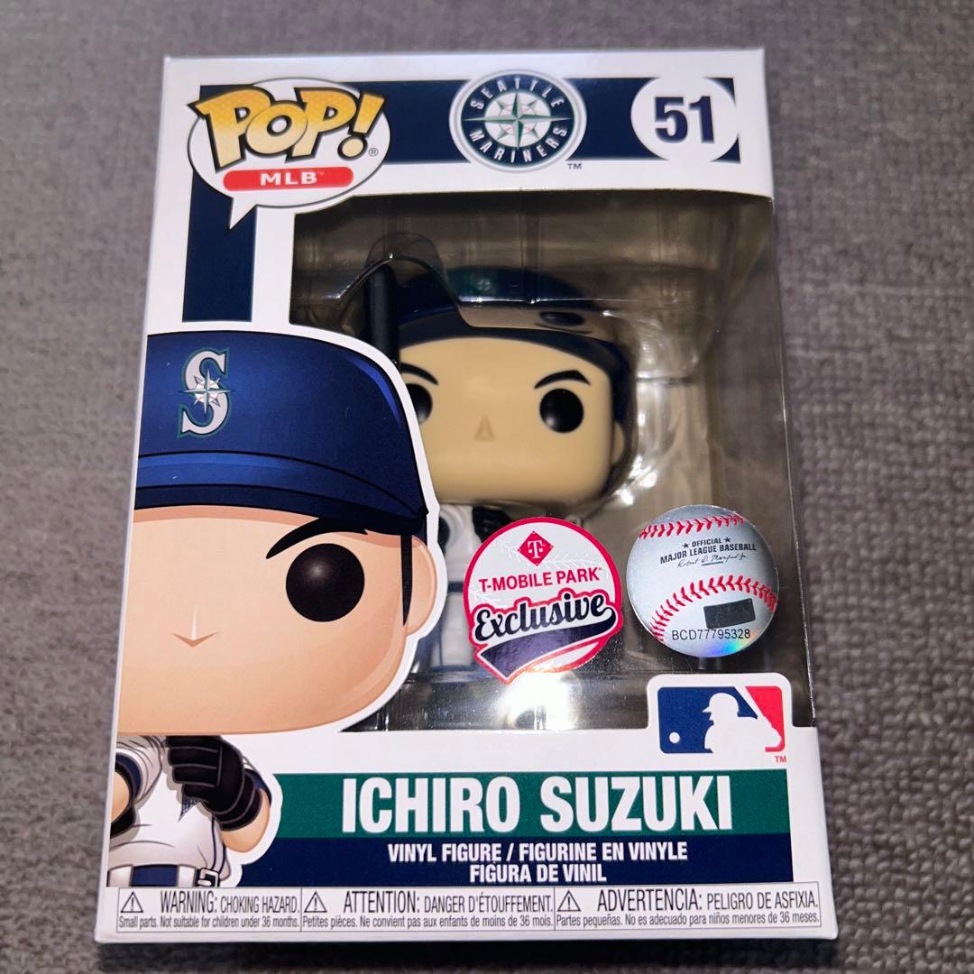 イチロー、Funko POP人形、シアトル球場限定仕様＋トレカ＋写真追加！