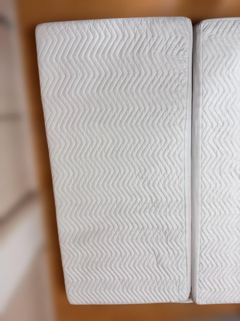 雲のやすらぎプレミアム 三つ折りマットレス ダブル ＋ やわもちフィットシーツ付