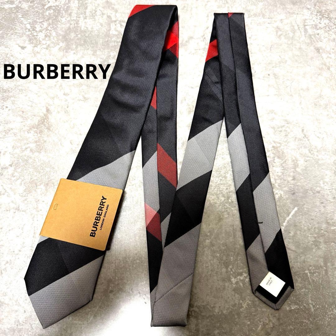 【✨極美品✨】BURBERRY バーバリー ネクタイ 現行タグ シルク 箱付き