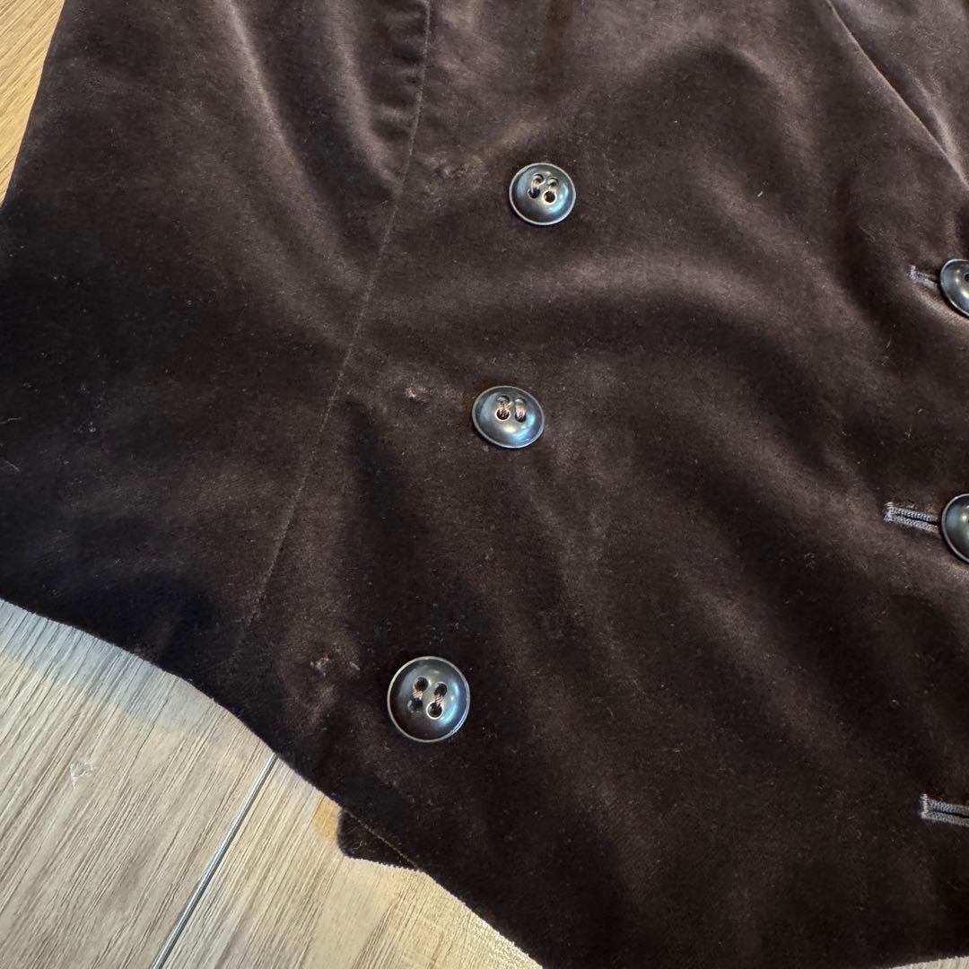 Christian Dior　クリスチャンディオール　シルク混　ベルベットベスト