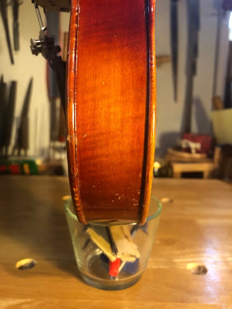 【駒&魂柱調整済】SuzukiバイオリンNo350 1/2 1976