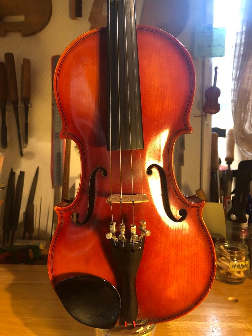 【駒&魂柱調整済】SuzukiバイオリンNo350 1/2 1976