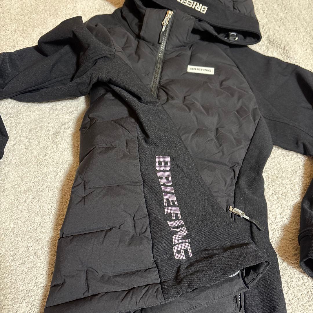ブリーフィングゴルフ☆ハイブリッドダウンジャケットM ブラック